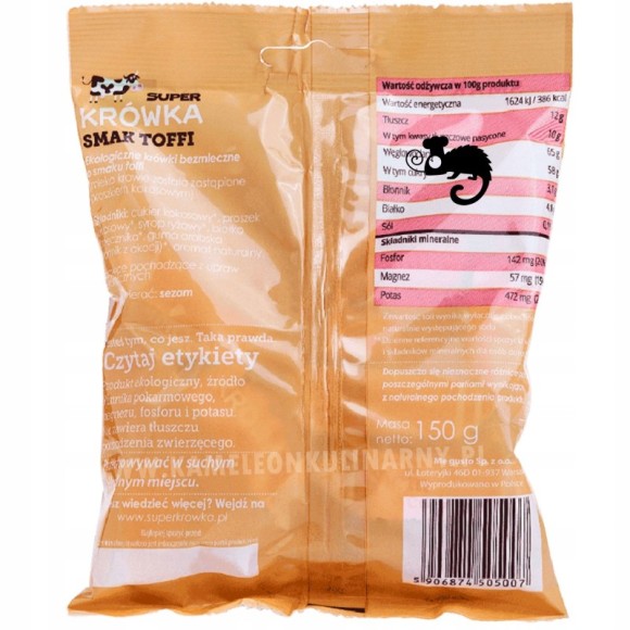 ME GUSTO KRÓWKI WEGAŃSKIE TOFFI BEZ GLUTENU LAKTOZY 150g