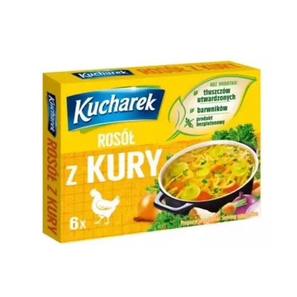 Kucharek KOSTKA ROSOŁOWA ROSÓŁ Z KURY 60g bez glutenu