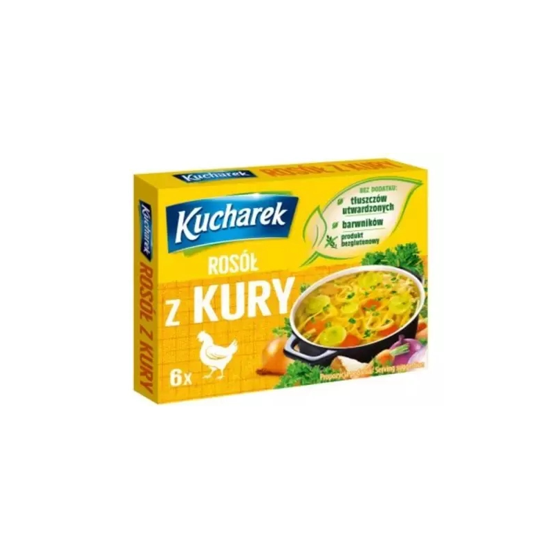 Kucharek KOSTKA ROSOŁOWA ROSÓŁ Z KURY 60g bez glutenu