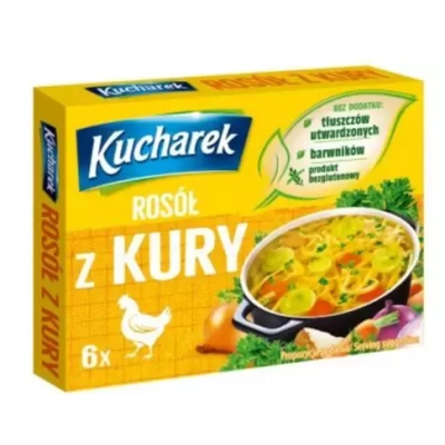 Kucharek KOSTKA ROSOŁOWA ROSÓŁ Z KURY 60g bez glutenu