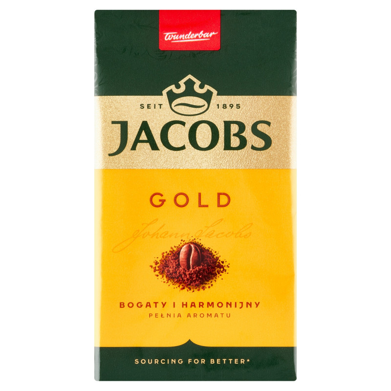 KAWA JACOBS GOLD bogaty i harmonijny PEŁNIA AROMATU mielona 250mg 0,25KG