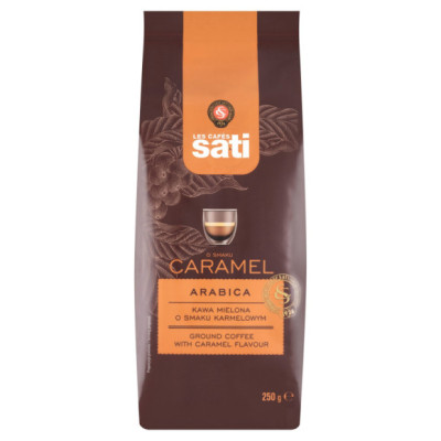 KAWA SMAKOWA CARMEL karmel karmelowa ARABICA 250g 0,25KG mielona SATI