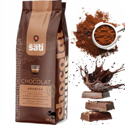 KAWA SMAKOWA CZEKOLADOWA CZEKOLADA ARABICAChocolat 250g 0,25KG mielona SATI