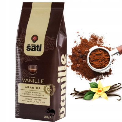 KAWA SMAKOWA WANILIOWA Wanilia ARABICA VANILLE 250g 0,25KG mielona SATI