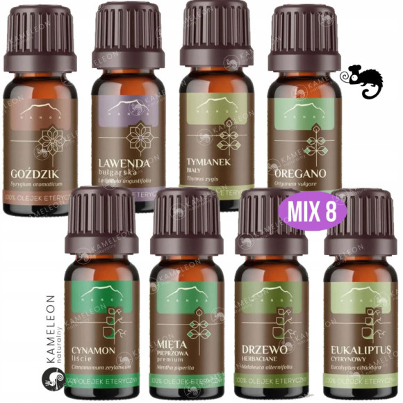 8x NANGA NATURALNY OLEJEK ETERYCZNY ZESTAW mix 8 OLEJKÓW NA ODPORNOŚĆ 8x NANGA NATURALNY OLEJEK ETERYCZNY ZESTAW mix 8 OLEJKÓW NA ODPORNOŚĆ