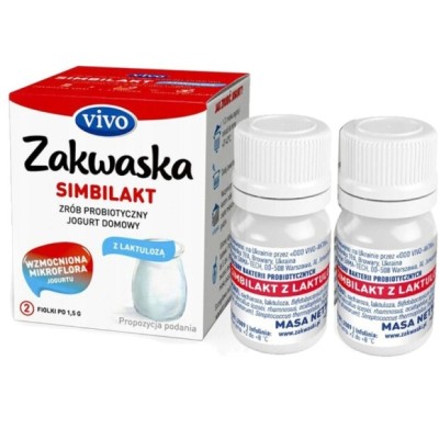 Zakwaski Vivo SIMBILAKT Z LAKTULOZĄ jogurt 2 szt