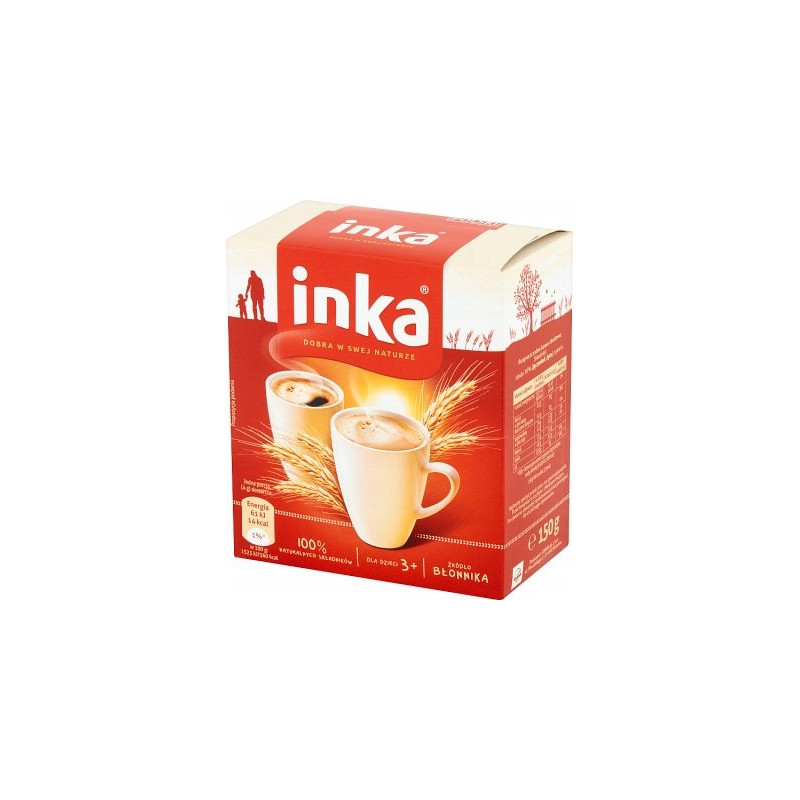 INKA KLASYCZNA Rozpuszczalna kawa zbożowa BEZ KOFEINY bekofeinowa 150g