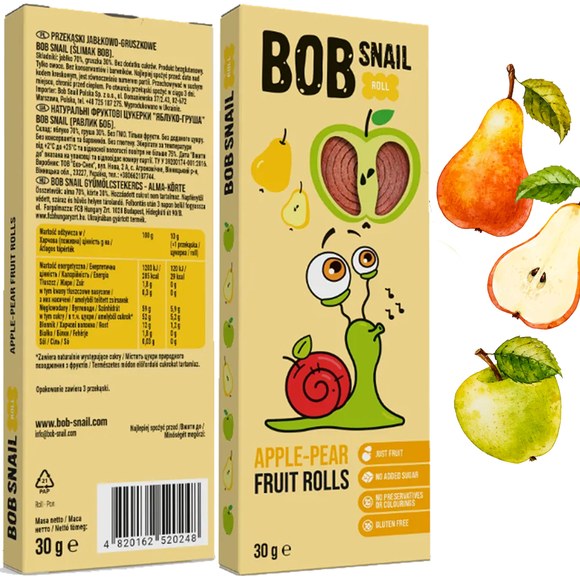 BOB SNAIL PRZEKĄSKA bez cukru MIX SUPER WSZYSTKICH 12