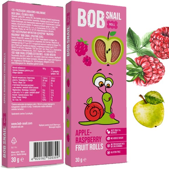 BOB SNAIL PRZEKĄSKA bez cukru MIX SUPER WSZYSTKICH 12