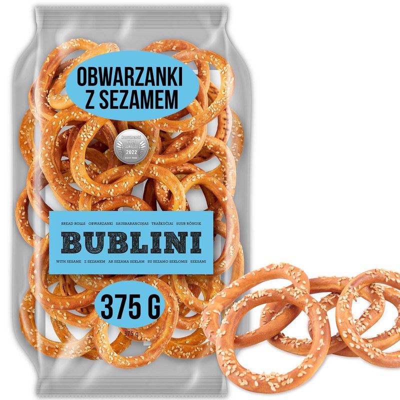 BUBLINI OBWARZANKI Z SEZAMEM KLASYCZNE Z MAKIEM Z