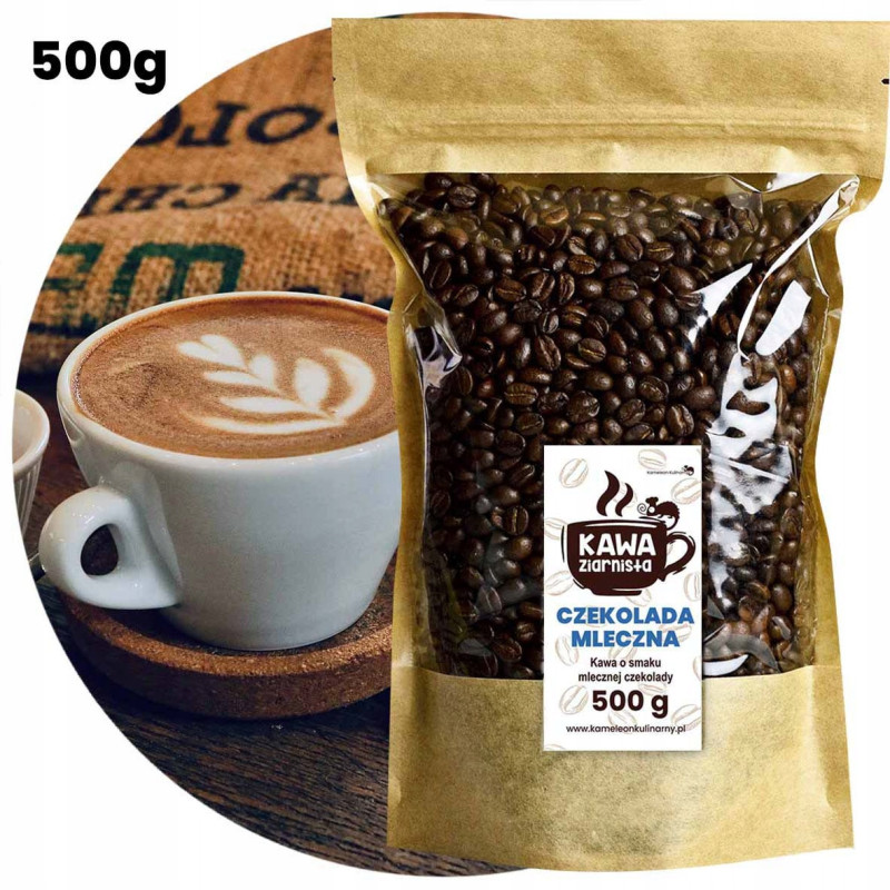 KAWA SMAKOWA ziarnista CZEKOLADA MLECZNA 500g 0,5