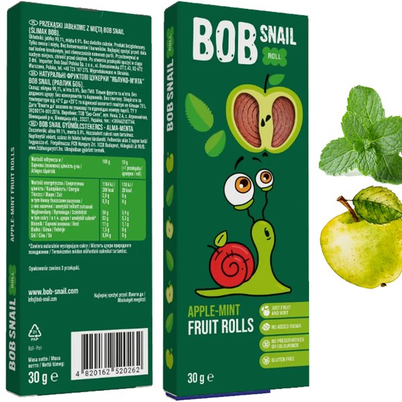 ŚLIMAK BOB SNAIL PRZEKĄSKA OWOCOWA bez cukru MIX 12 SMAKÓW