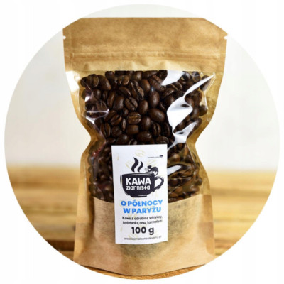 KAWA SMAKOWA ziarnista O PÓŁNOCY W PARYŻU 100g