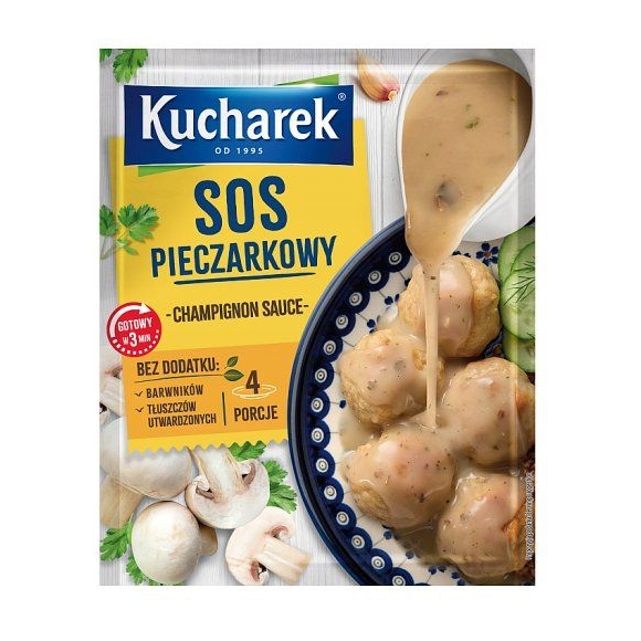 Kucharek SOS PIECZARKOWY gotowy w 3 MINUTY bez tłuszczów