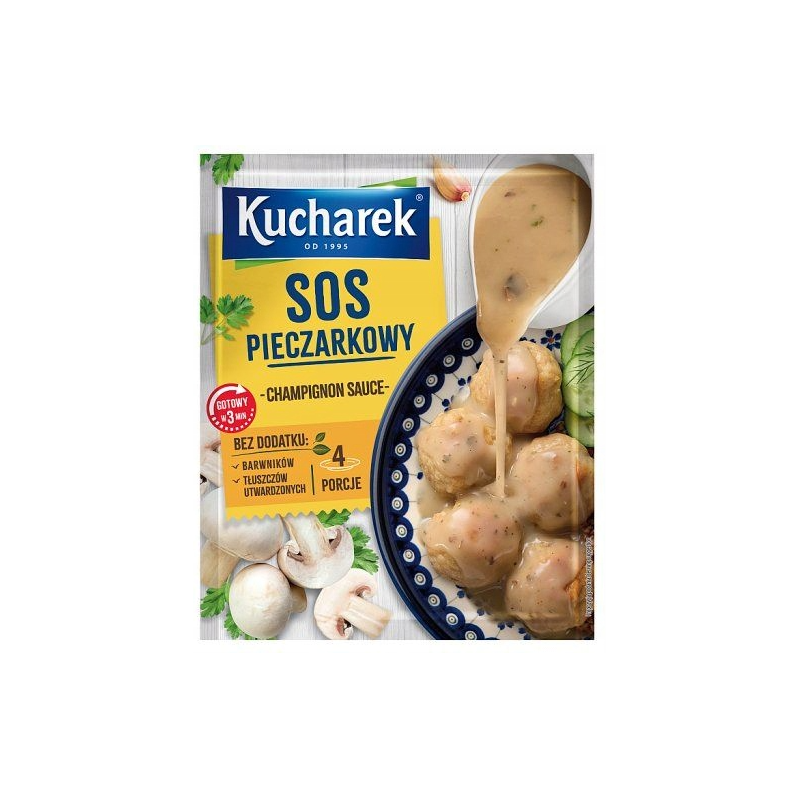 Kucharek SOS PIECZARKOWY gotowy w 3 MINUTY bez tłuszczów