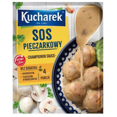 Kucharek SOS PIECZARKOWY gotowy w 3 MINUTY bez tłuszczów