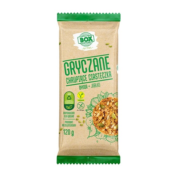 BOX CIASTECZKA 120g GRYCZANE jabłko dynia wegańskie