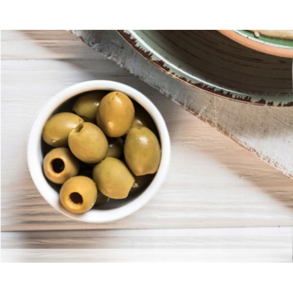 OLIWKI ZIELONE NADZIEWANE ANCHOIS 300ml puszka HELCOM OLIWKI ZIELONE NADZIEWANE ANCHOIS 300ml puszka HELCOM