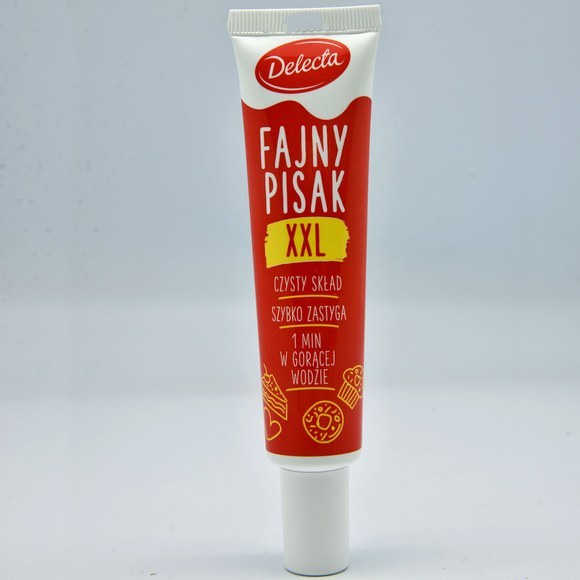 Delecta FAJNY PISAK PISAKI XXL do dekoracji ŻÓŁTY CZERWONY