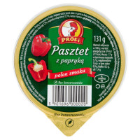 PASZTET DROBIOWO-WIEPRZOWY Z PAPRYKĄ PAPRYKOWY bez konserwantów 131g Profi