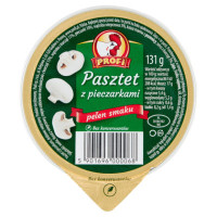 PASZTET DROBIOWO-WIEPRZOWY Z PIECZARKAMI bez konserwatów 131g Profi KOGUCIK