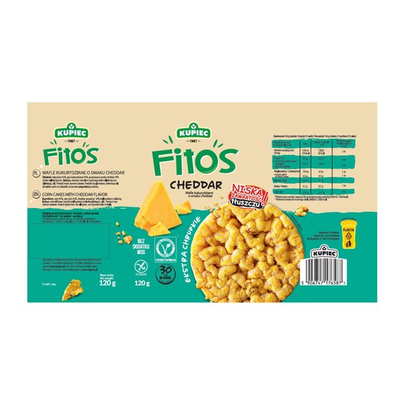 Kupiec FITOS WAFLE smakowe RYŻOWO KUKURYDZIANE i