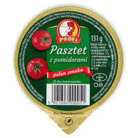 PASZTET DROBIOWO-WIEPRZOWY Z POMIDORAMI bez konserwantów 131g Profi KOGUCIK