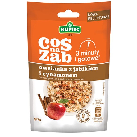 Kupiec COŚ NA ZĄB - OWSIANKA SMAKOWA mix smaków GOTOWA w 3