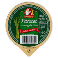 PASZTET DROBIOWO-WIEPRZOWY ZE SZCZYPIORKIEM bez konserwantów 131g Profi
