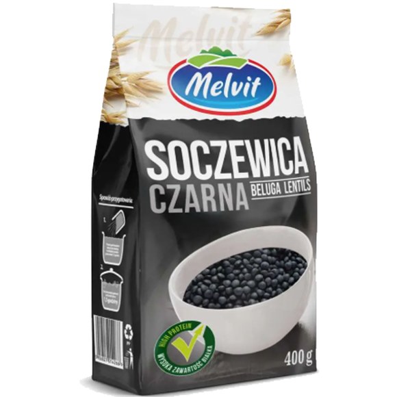 Melvit SOCZEWICA CZARNA BELUGA + CZERWONA + ŻÓŁTA mix 3