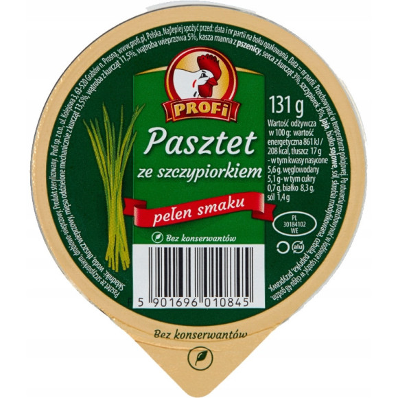 PASZTET DROBIOWO-WIEPRZOWY zestaw MIX RÓŻNYCH SMAKÓW 131g x12 1,57KG PROFI