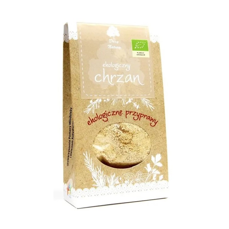 Dary Natury CHRZAN SUSZONY mielony EKO 40g przyprawa