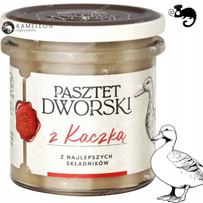PASZTET DWORSKI Z KACZKĄ WIEPRZ-DROB Z MIĘSEM Z KACZKI 130G x6 0,78KG PROFI