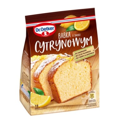 DR.OETKER ciasto BABKA CYTRYNOWA o smaku CYTRYNOWYM 375g na
