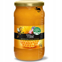 MIÓD WIELOKWIATOWY PSZCZELI NEKTAROWY 1000G 1KG Słoik Green Garden