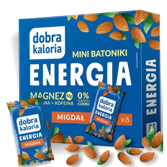 Dobra Kaloria MINI BATONIKI ENERGIA MIGDAŁ magnez guarana