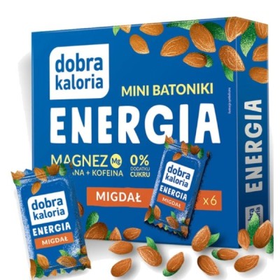 Dobra Kaloria MINI BATONIKI ENERGIA MIGDAŁ magnez guarana