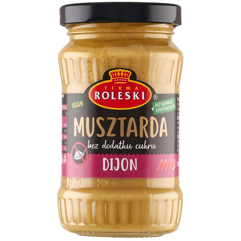 Roleski MUSZTARDA zestaw mix 3 smaków x175g aż 525kg