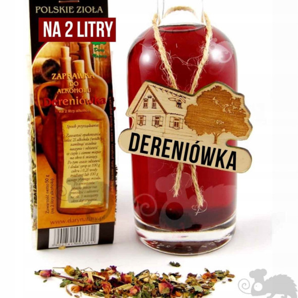 ZAPRAWKA PRZYPRAWA DO ALKOHOLU DERENIÓWKA na 2L ZAPRAWKA PRZYPRAWA DO ALKOHOLU DERENIÓWKA na 2L