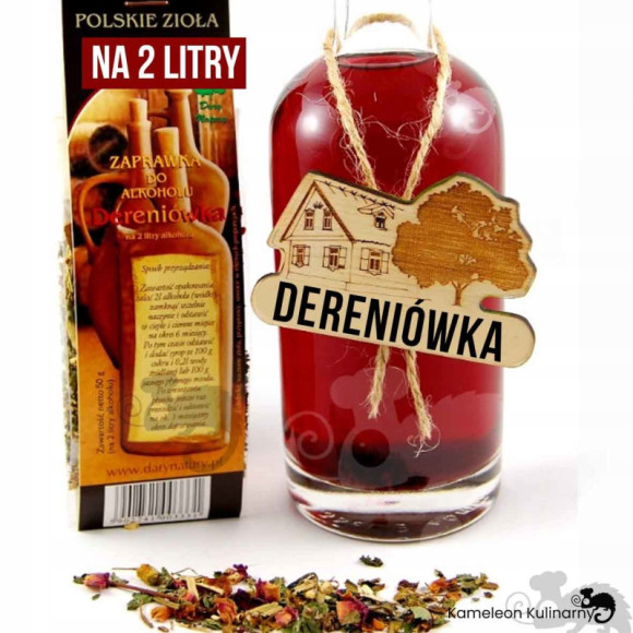 ZAPRAWKA PRZYPRAWA DO ALKOHOLU DERENIÓWKA na 2L ZAPRAWKA PRZYPRAWA DO ALKOHOLU DERENIÓWKA na 2L