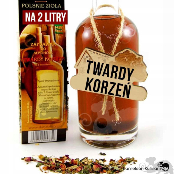 ZAPRAWKA PRZYPRAWA DO ALKOHOLU TWARDY KORZEŃ na 2L ZAPRAWKA PRZYPRAWA DO ALKOHOLU TWARDY KORZEŃ na 2L