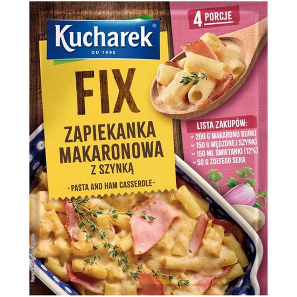 Kucharek FIX mix 4 GARNEK CHŁOPSKI ZAPIEKANKA GULASZ WĘG