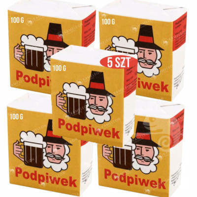 PODPIWEK w proszku DOMOWE PRZYGOTOWANIE napój gazowany 5x100g 0,5KG Delecta