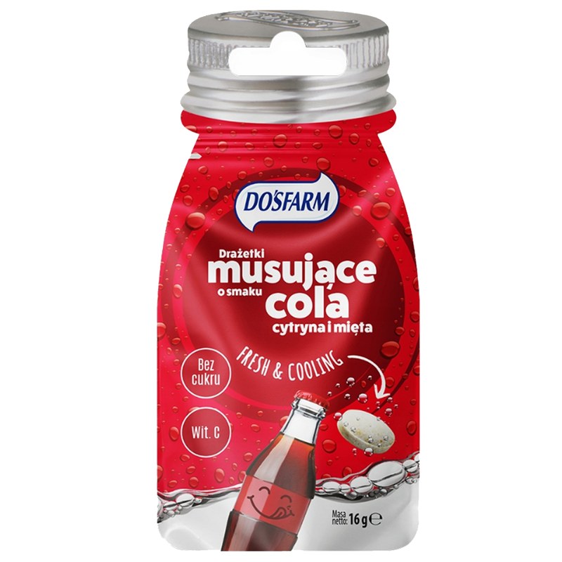 CUKIERKI DRAŻE ODŚWIEŻAJĄCE MUSUJĄCE Cola + Cytryna Mięta