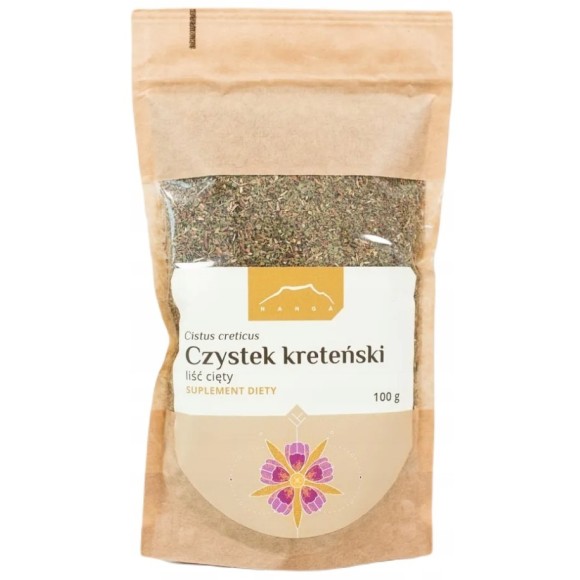 Nanga CZYSTEK KRETEŃSKI liść cięty czystka 100g wsparcie