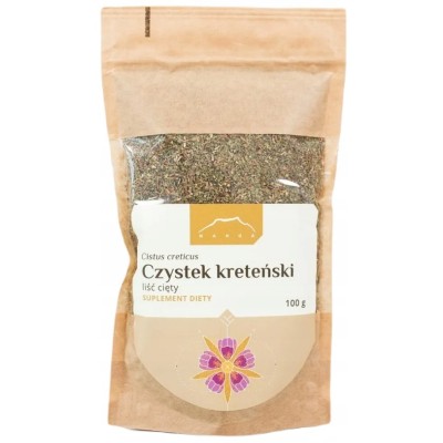 Nanga CZYSTEK KRETEŃSKI liść cięty czystka 100g wsparcie