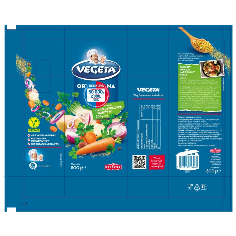 VEGETA ORYGINALNA PRZYPRAWA WARZYWNA bez GLUTENU