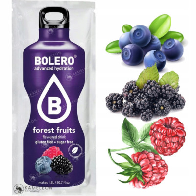 BOLERO DRINK napój instant w proszku FOREST FRUITS OWOCE LEŚNE 9g bez cukru
