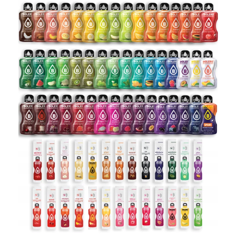 BOLERO DRINK NAPÓJ IZOTONICZNY W PROSZKU mix 74 smaków 3g