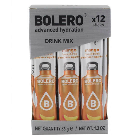 BOLERO DRINK NAPÓJ INSTANT w proszku MANGO 12x3g BOLERO DRINK NAPÓJ INSTANT w proszku MANGO 12x3g